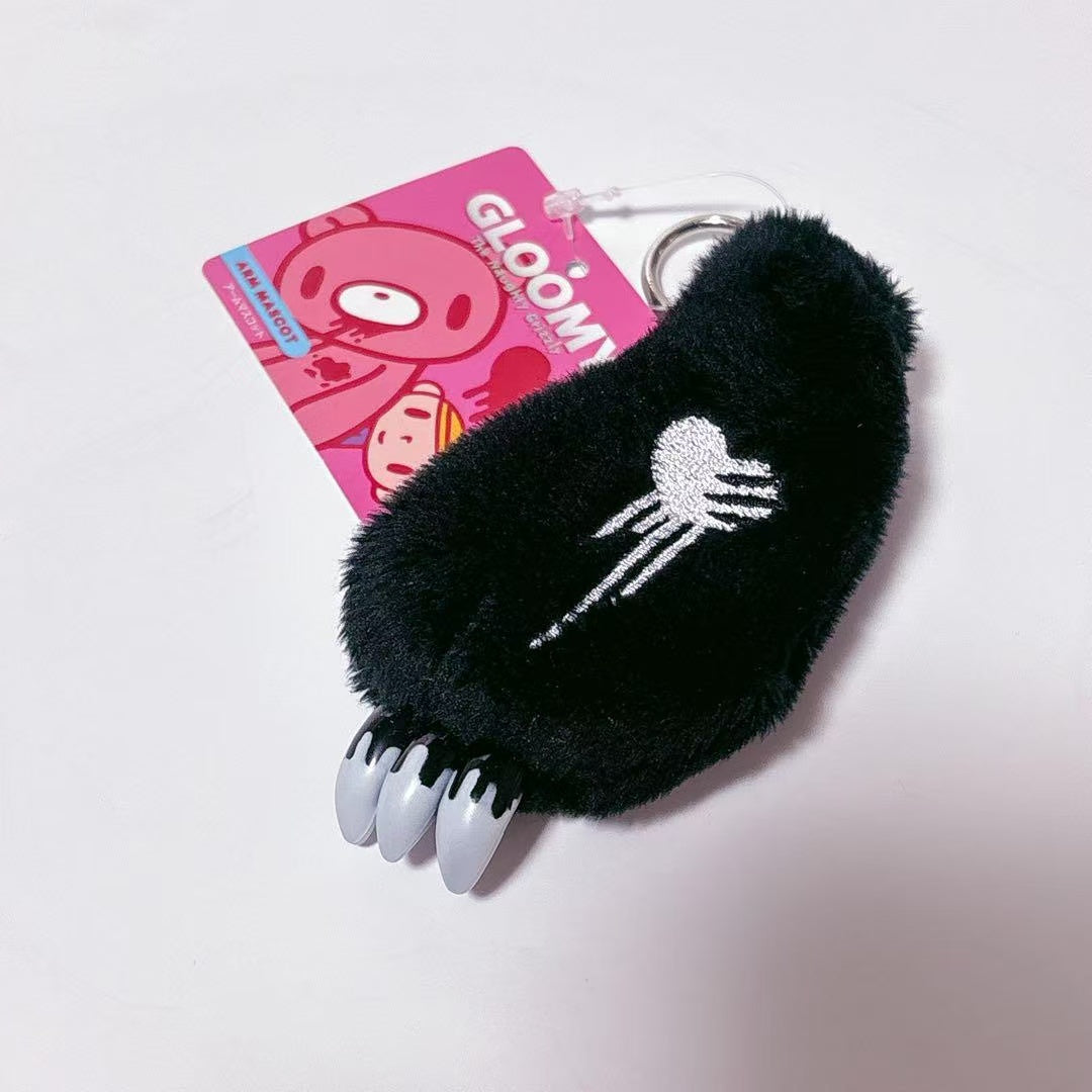 Gloomy Bear|GLOOMY The Naughty Grizzly chubbyshape Arm Mascot Holder /Plush Keychain|120 x 100 x 82mm approx.