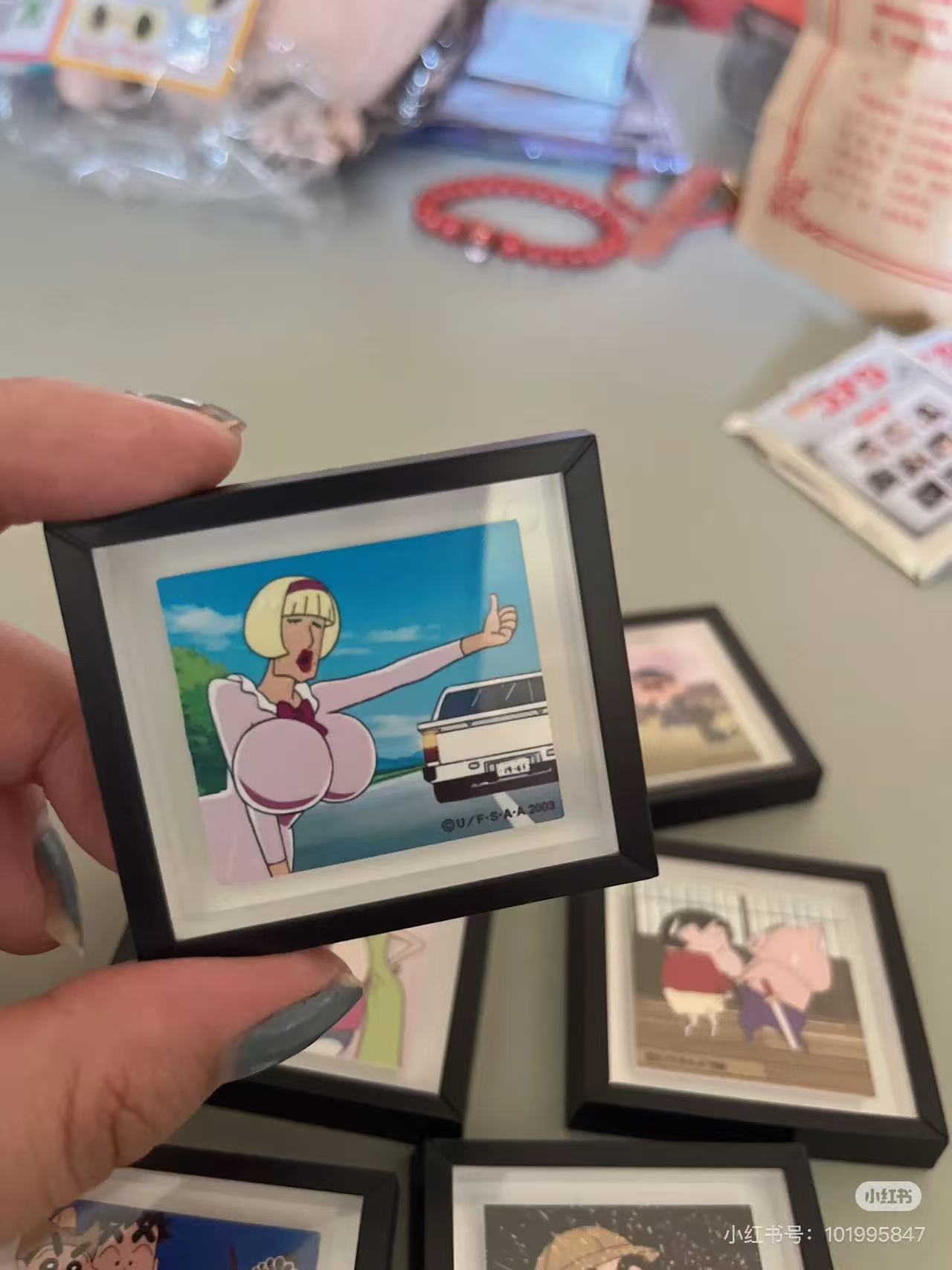 Crayon shin-chan|Frame Magnet Collection mystery bag/blind box/All 6 types|1pcs