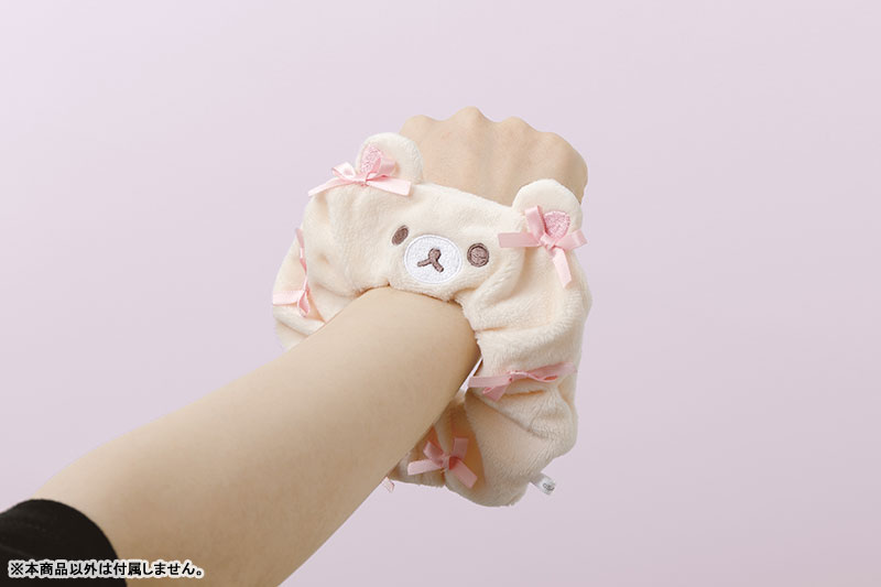 Rilakkuma轻松熊|Korilakkuma Osora no Kururin Wataame Scrunchie天空棉花糖系列可爱毛绒肥肠圈/发圈/发绳|约 130 x 130mm