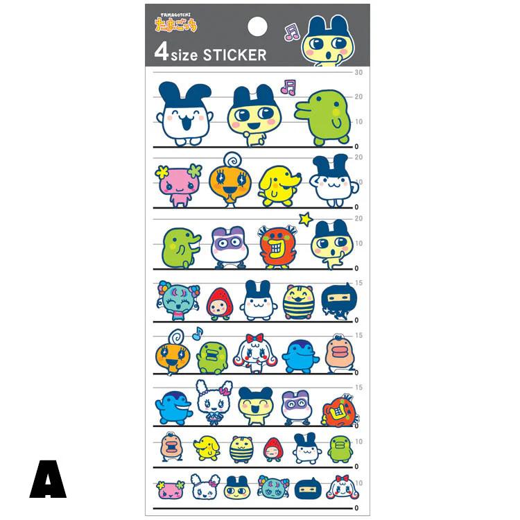 Tamagotchi|4 Size Sticker|95×205mm approx.