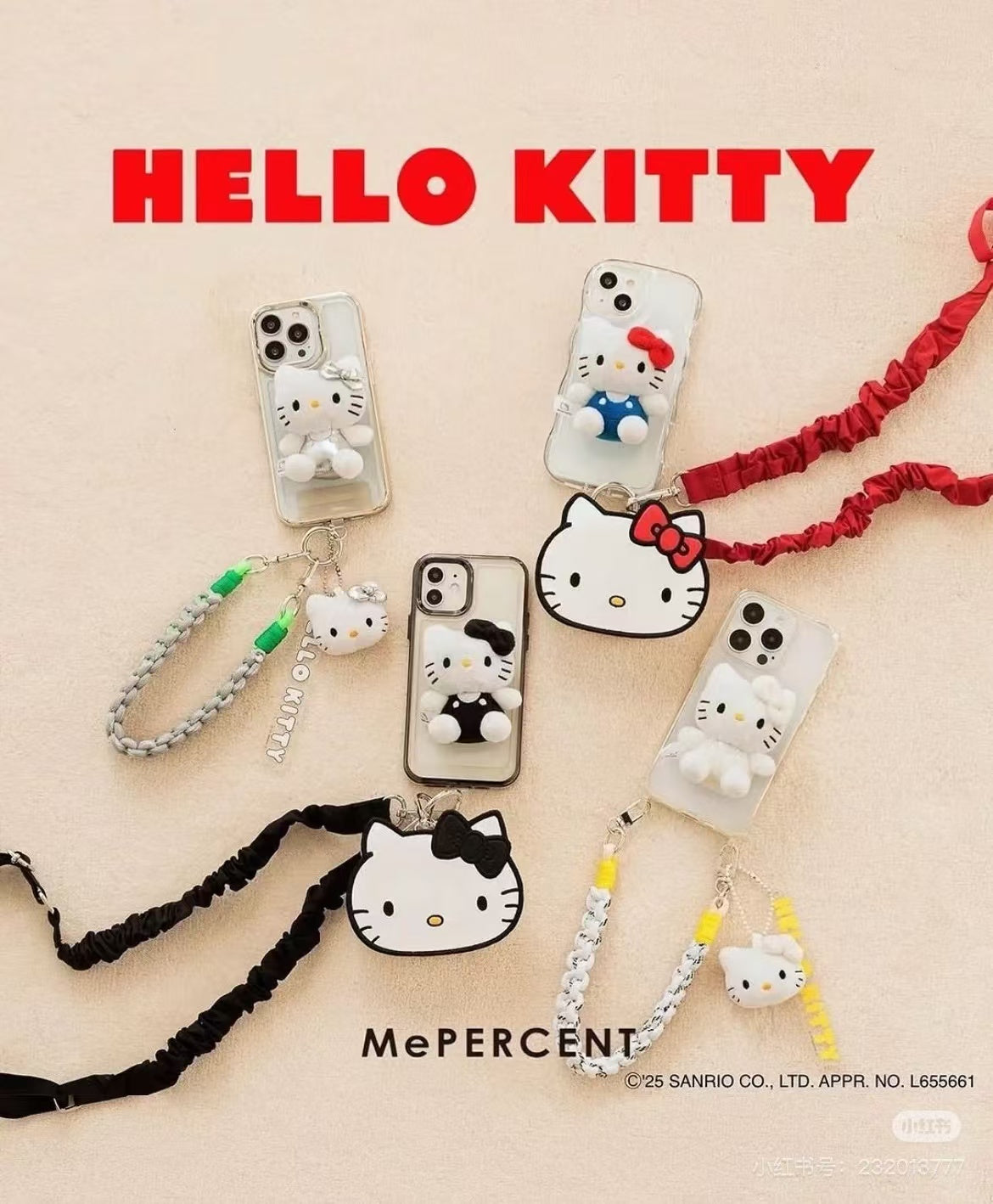 Sanrio|Hello Kitty x me% smart phone Grip