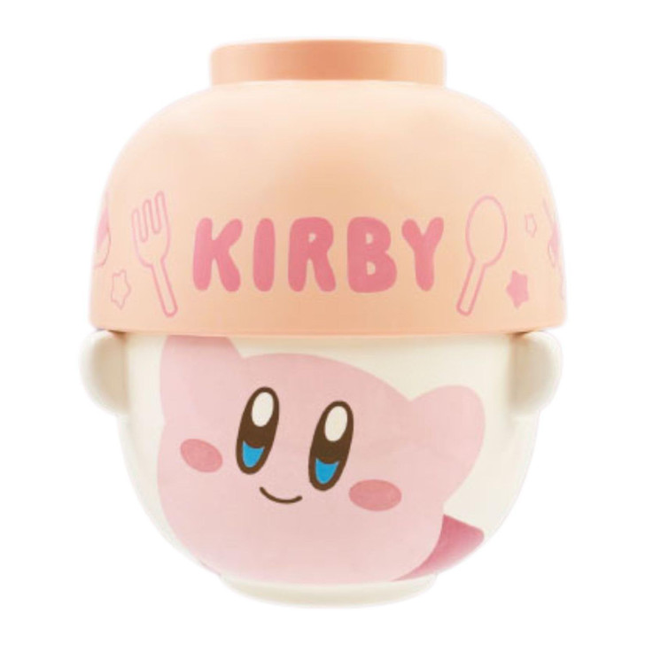 Kirby|Ceramic Tea Bowl & Melamine Soup Bowl Set|Φ90×62mm approx.