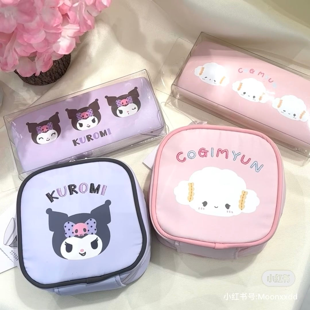 Sanrio|Square Pouch - New Life 2025|12.5×6×12.7cm approx.