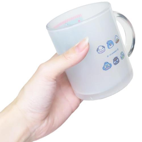Sanrio|Hapidanbui Boys 5th Anniversary Glass Mug|φ73×H92mm approx.
