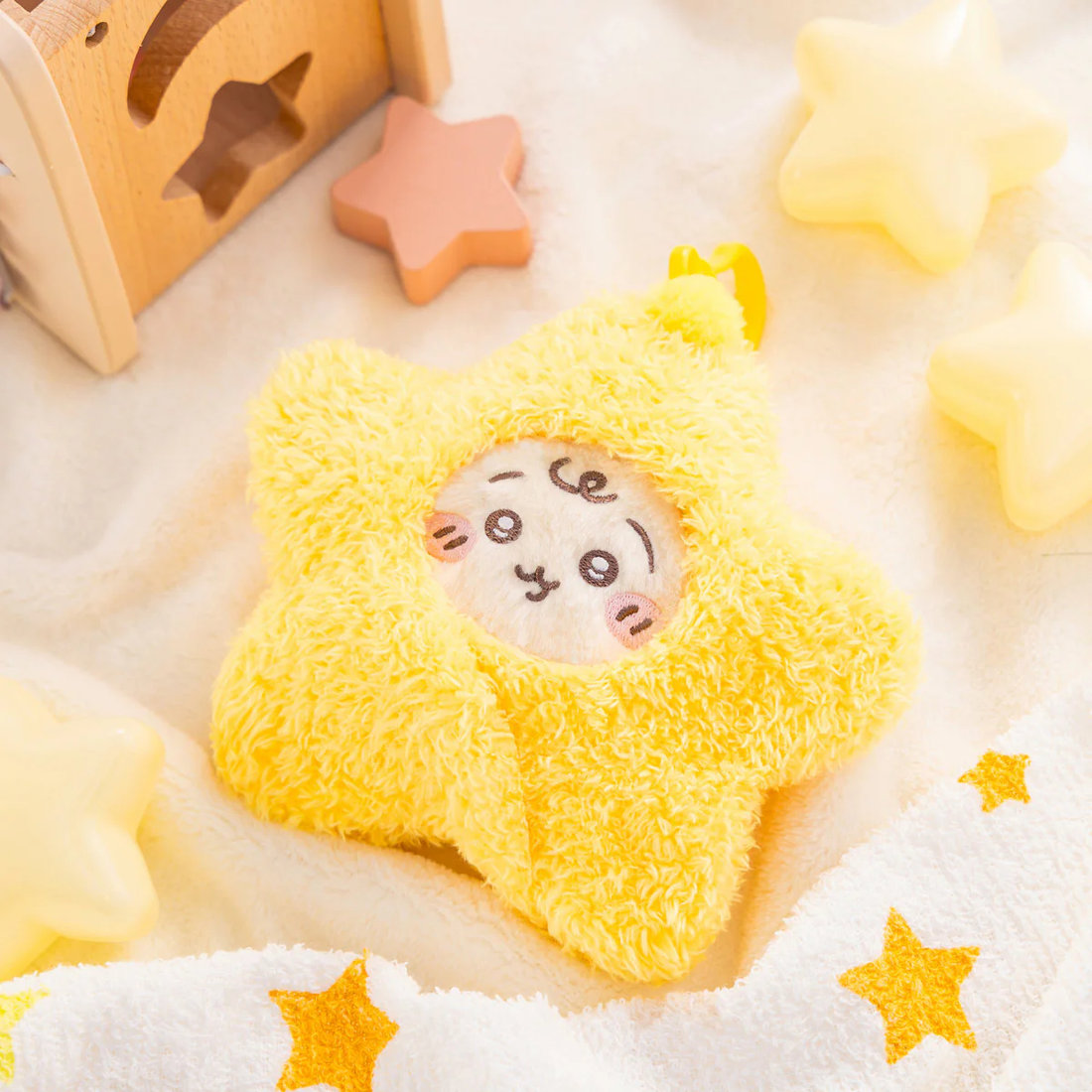 chiikawa|Baby Usagi Wrapped in a Star Mascot Holder /Plush Keychain|145×145×55mm approx.