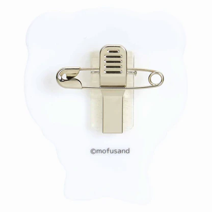 Mofusand|Bear Face Exhibition Acrylic Pin Badge|59×49mm approx.