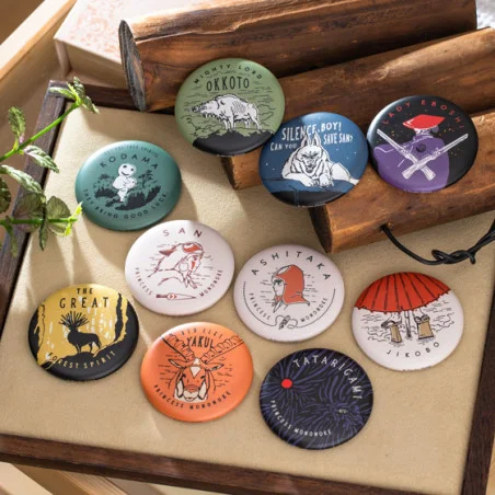 My neighbor totoro|Princess Mononoke - Tin Badge Collection吉卜力宫崎骏《幽灵公主》马口铁徽章吧唧盲盒/全10种|1枚入