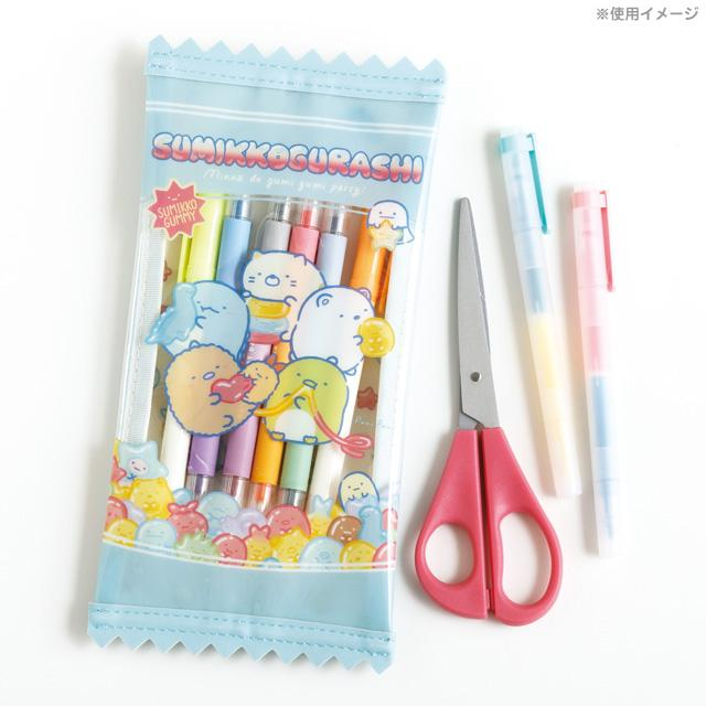 Sumikko gurashi|Gummy Gummy Party Theme Flat Pen Pouch| H230 x W115 x D10mm approx.
