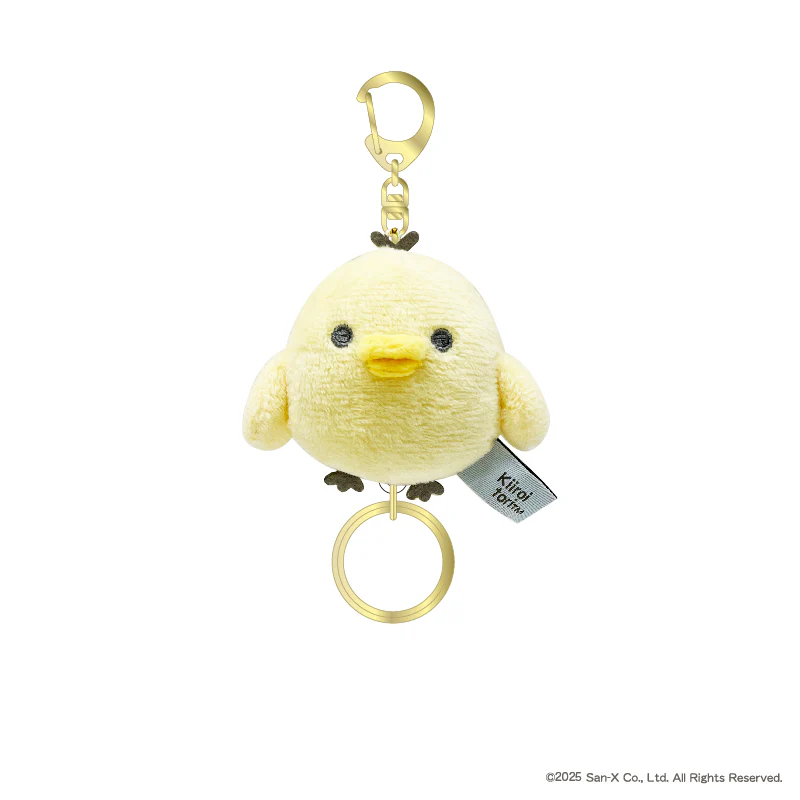 Rilakkuma|Fluffy Reel-Attached Mascot Holder /Plush Keychain|H110×W80×D55mm approx.