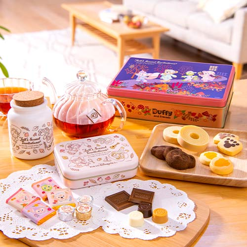 Disney迪士尼|2024东迪秋日睡衣派对系列/Duffy和朋友们小礼盒/铁盒什锦巧克力【25.01】