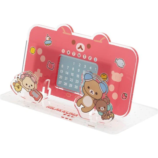 Rilakkuma|Gaming Pixel Art Perpetual Calendar|75×155mm approx.