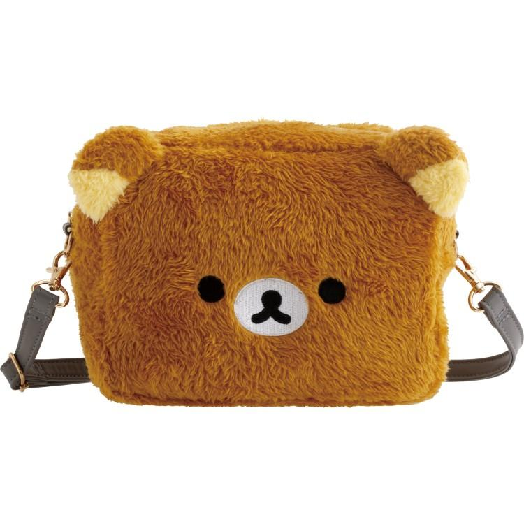 Rilakkuma|Stay with Me Fluffy Face-shaped Shoulder Bag|150×200×80mm approx.