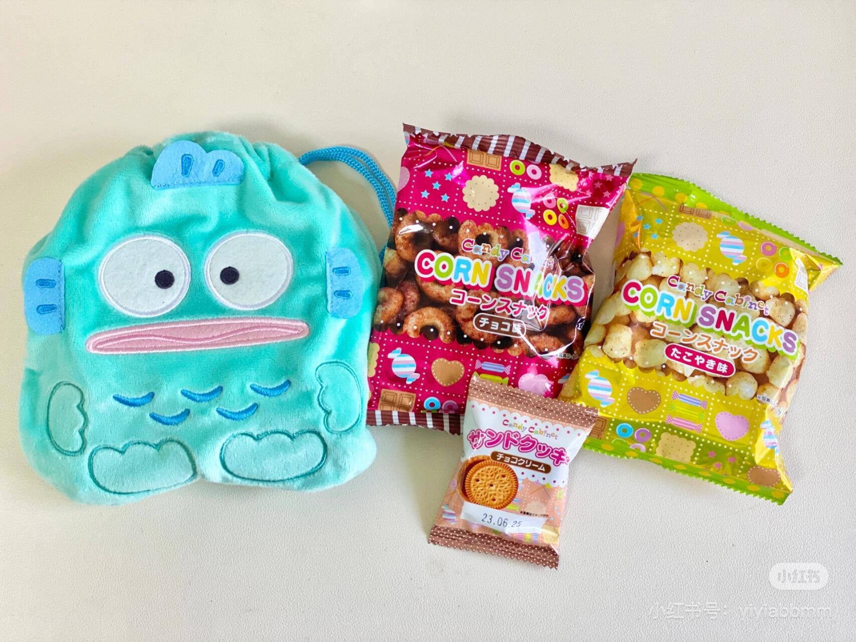 Sanrio三丽鸥|Original Sweets & Purse - / Sitting抽绳收纳袋巾着+零食|约 17×1.5×19.5cm