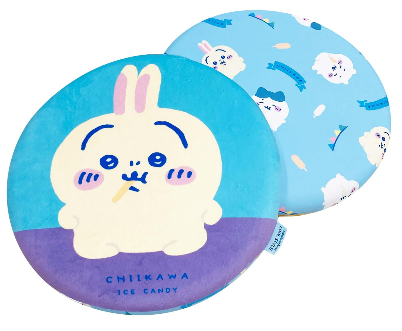 Chiikawa 吉伊卡哇|Morishita Chiikawa Cooling Seat Cushion记忆海绵冰丝坐垫/正反面都可爱|直径 400 x H45 mm