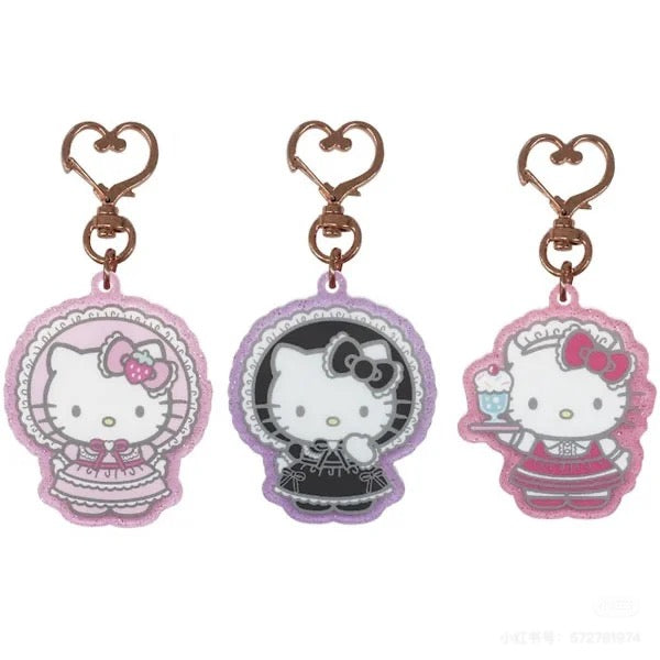 Hello kitty|Lolita Fashion Acrylic Keychain/Keyring|61×49×5mm approx.