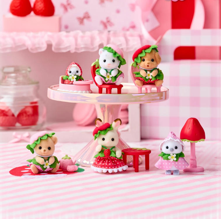 【limit 2】SylvanianFamilies|Baby Furniture Collection Strawberry mystery bag/blind box/All 5 types|1pcs