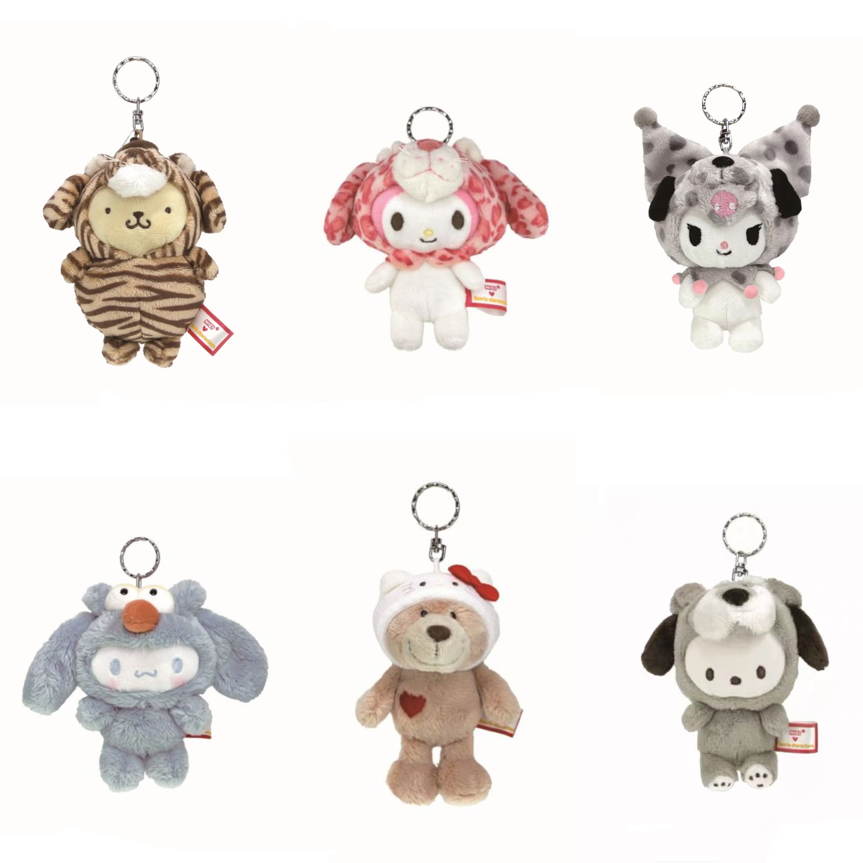 NICI|Sanrio Characters Mascot Holder /Plush Keychain|80 x 50 x 100 mmapprox.