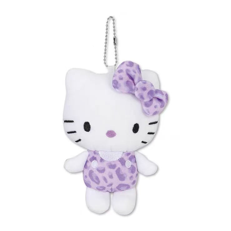 Sanrio|Avail hello kitty leopard Purple Mascot Holder /Plush Keychain