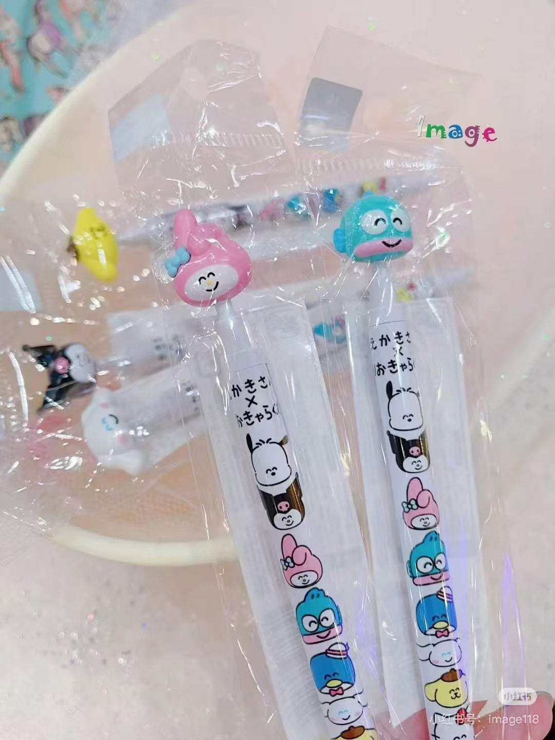 Sanrio|Oekakisan ×Sanrio large head black ballpoint pen large head|0.5mm
