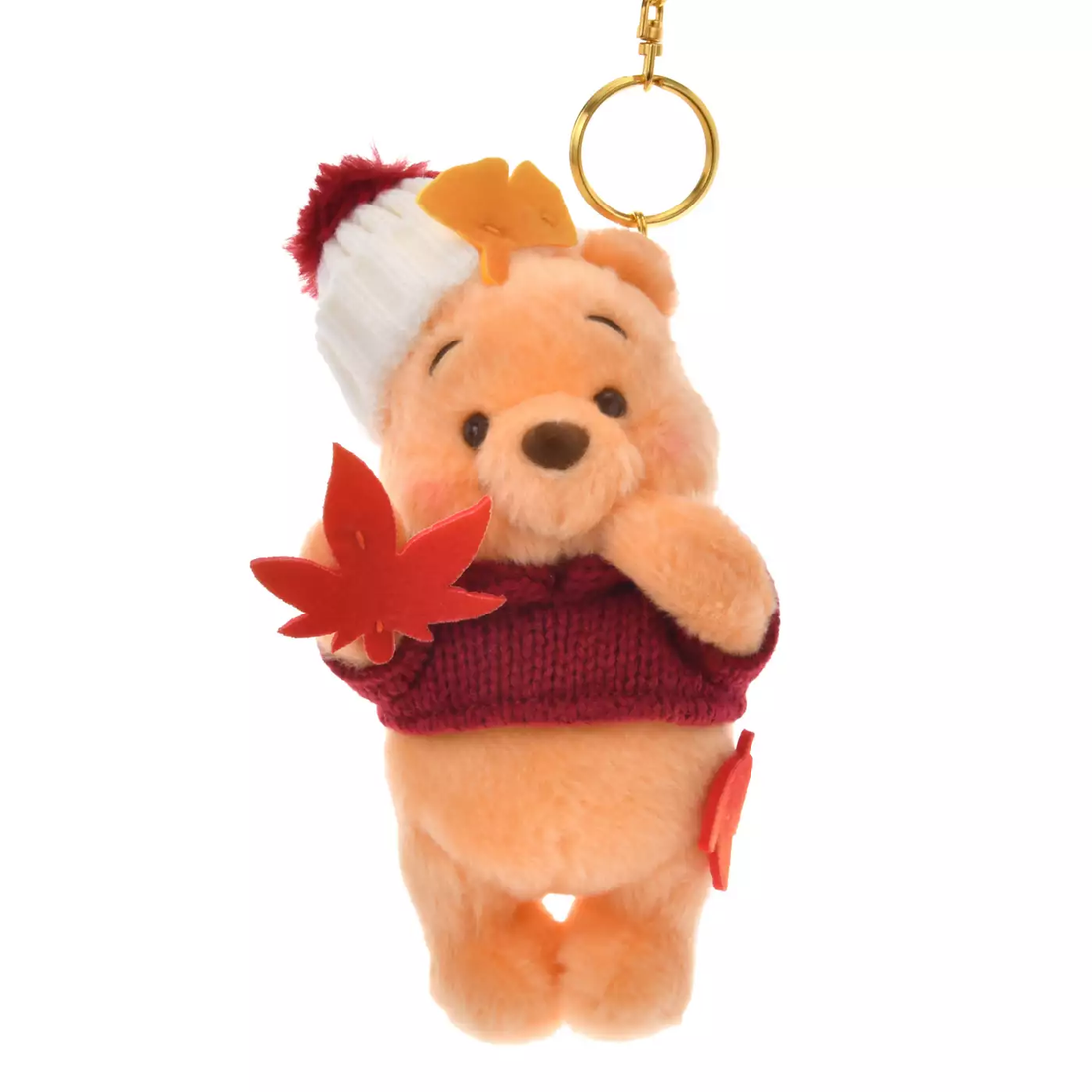 Disney|Momiji Winnie the Pooh Mascot Holder /Plush Keychain|17.5×9.5×8.5(cm) approx.