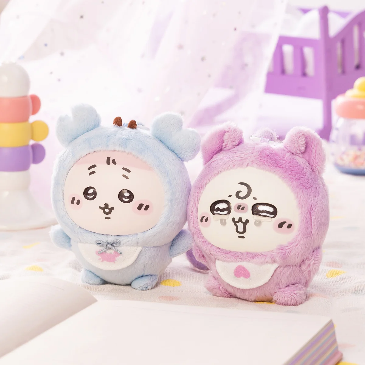 chiikawa|Baby Kiramekko Mascot Holder /Plush Keychain|94×89×68mm approx. approx.