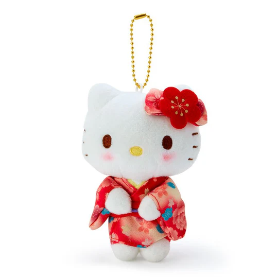 Sanrio|Sakura Kimono Mascot Holder /Plush Keychain |9.5×6.5×15cm approx.