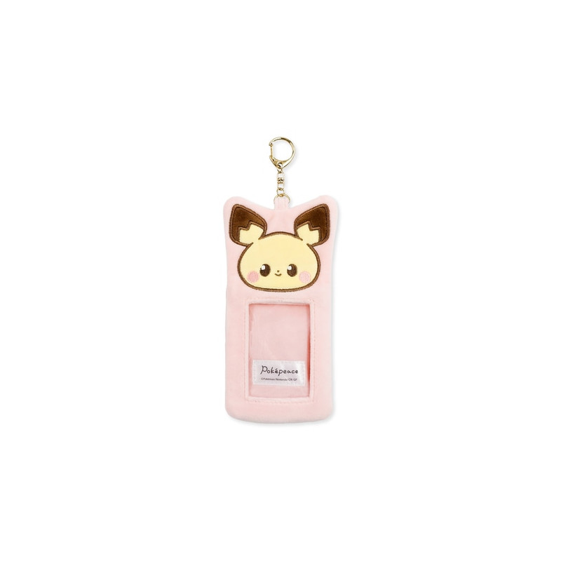 Pikachu皮卡丘| Pokemon Photo Holder Card Case Keychain可爱角色毛绒卡套|约107x211x20mm