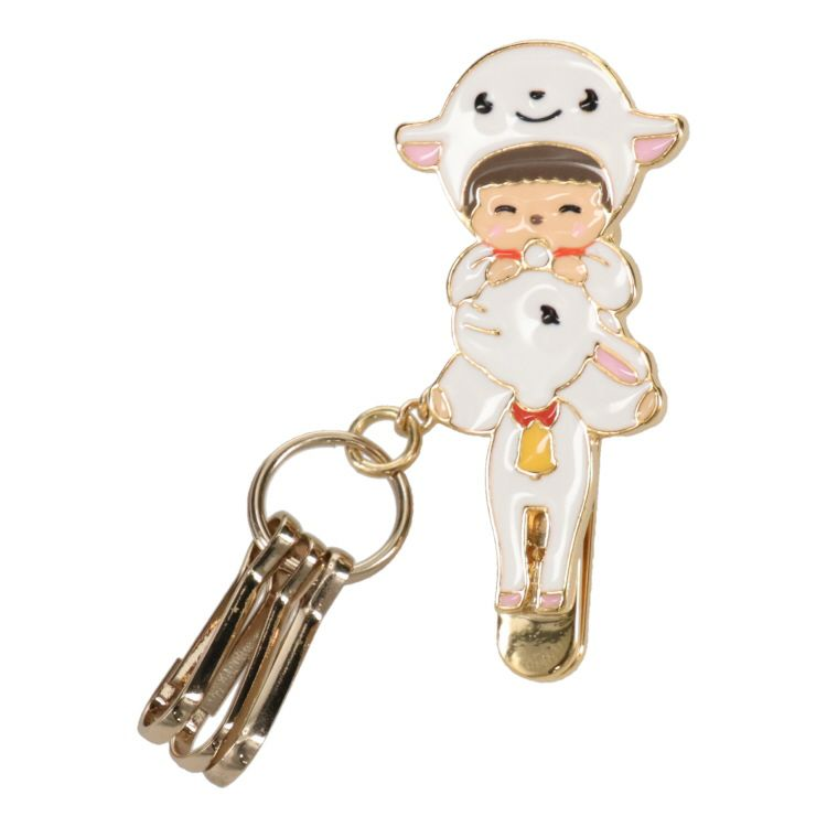 Monchhichi|Heidi x Monchhichi Bag Key Clip mini (Yuki-chan Babychhichi)|H4.7 x W2.3cm approx.