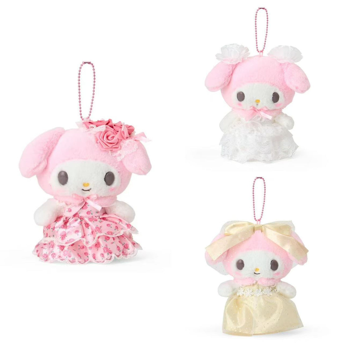 【limit 1】Sanrio|My Melody Birthday Mascot Holder /Plush Keychain Lady My Melody|13x7.5x15 cm approx.