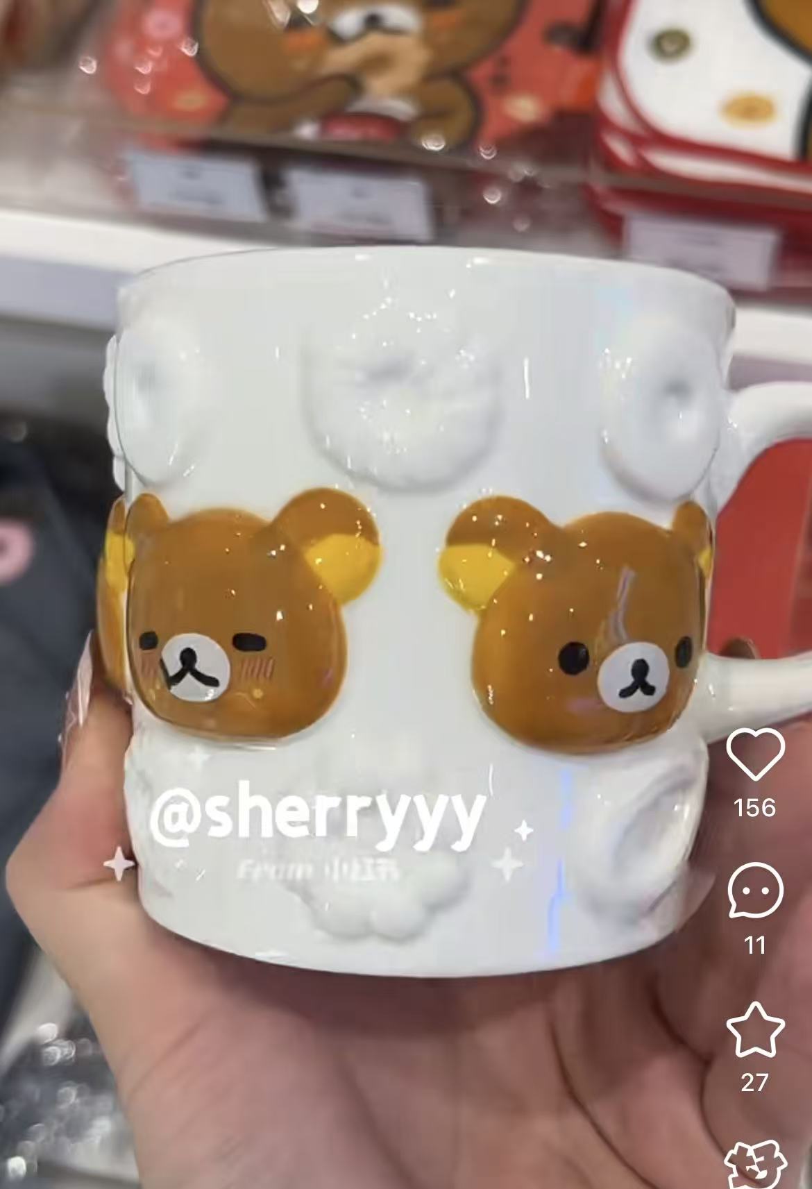 Rilakkuma|Mister Donut Mascot Mug|100 x 110 x 110 mm approx.
