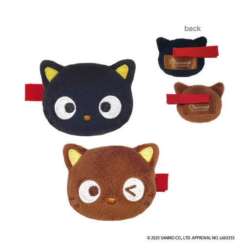 Sanrio|Chococat Plush Hair Clip|48×58×27mm approx.