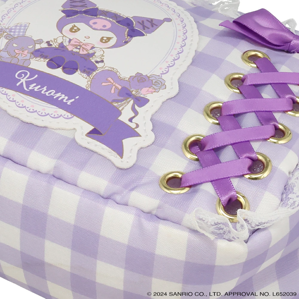 Sanrio|Kuromi Lolita Cosmetic Pouch|21.5×8×14cm approx.