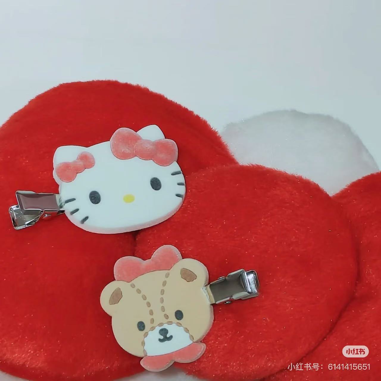 Sanrio|Flocked Bangs Clip Set|6×1.1×4cm approx.