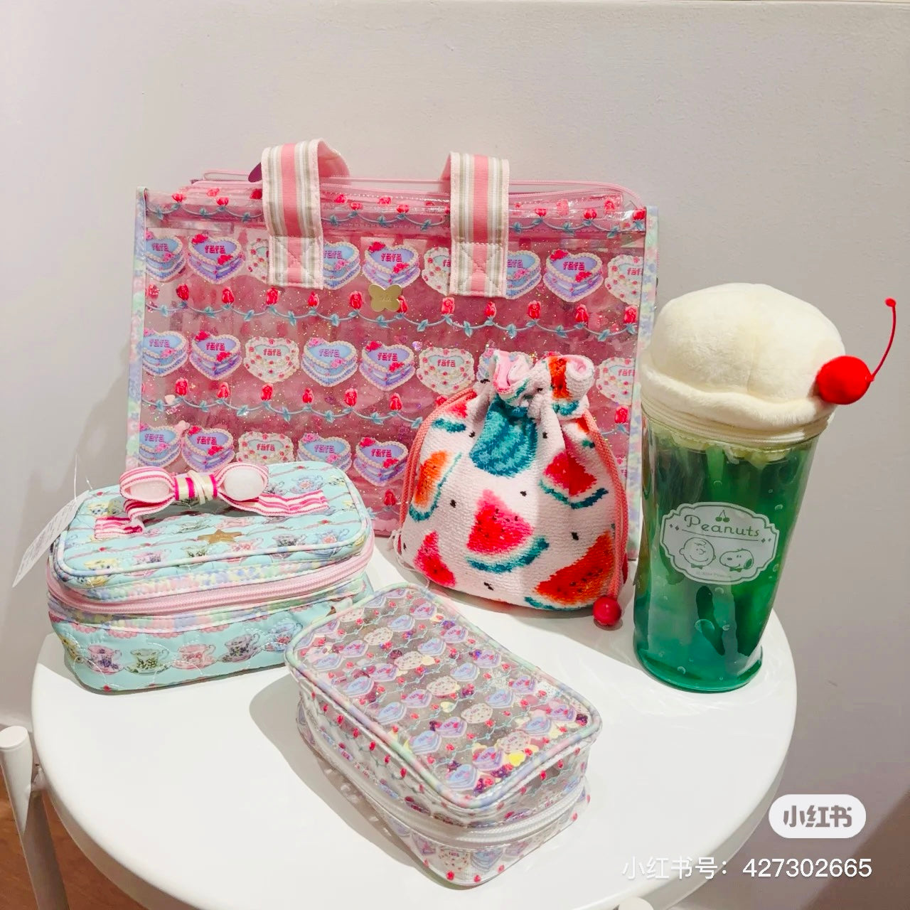 Snoopy|史努比夏日冰沙杯造型文具袋/收纳包|约 W220 x H100 x D100mm