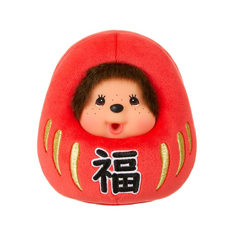 Monchhichi|Daruma Japanese New Year Plush Dolls/Plush Toy|S/ 12×11×11cm approx