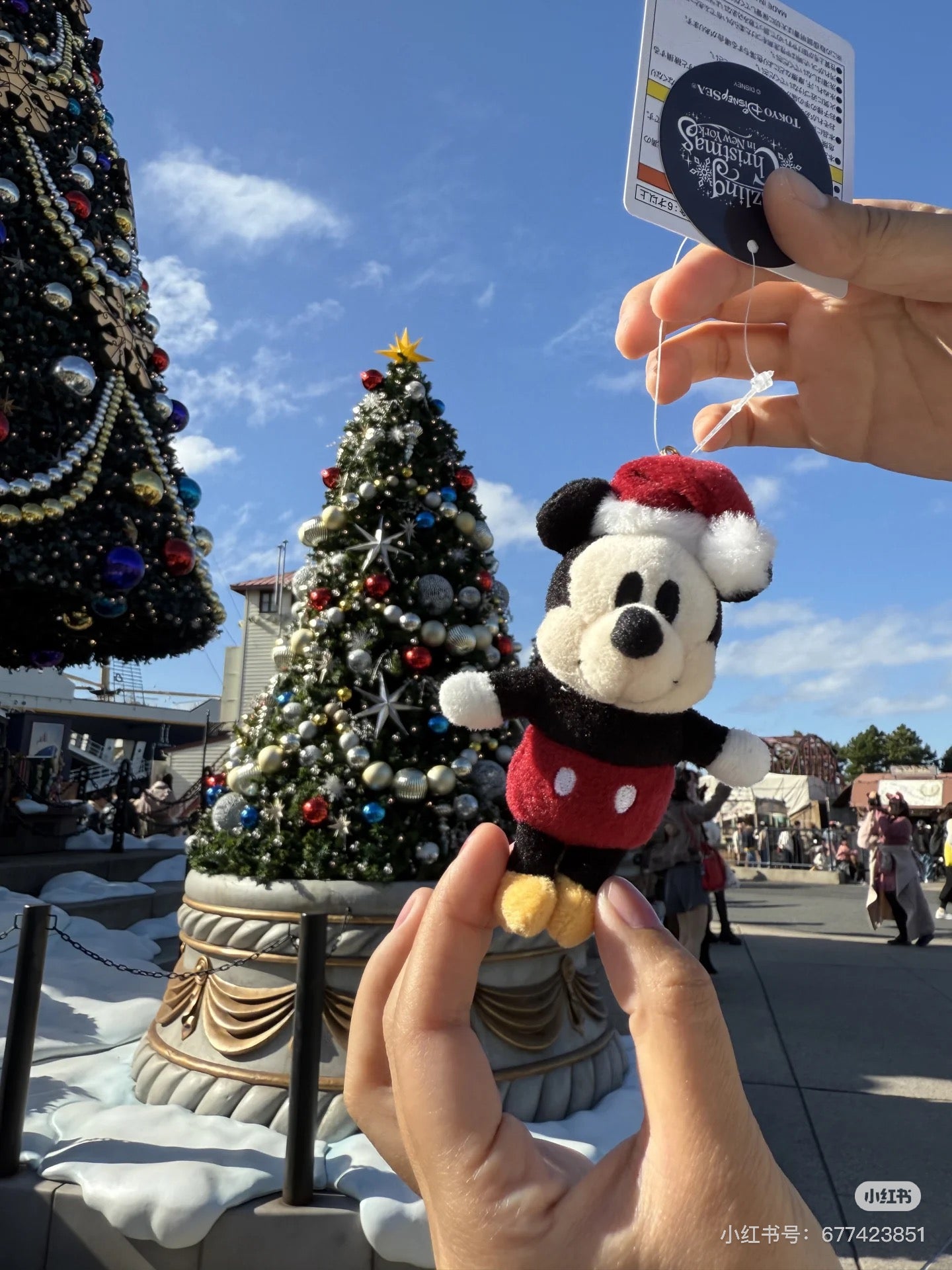 Disney迪士尼|东迪2024圣诞限定 mini毛绒挂件/吊坠/拉链头/手机扣