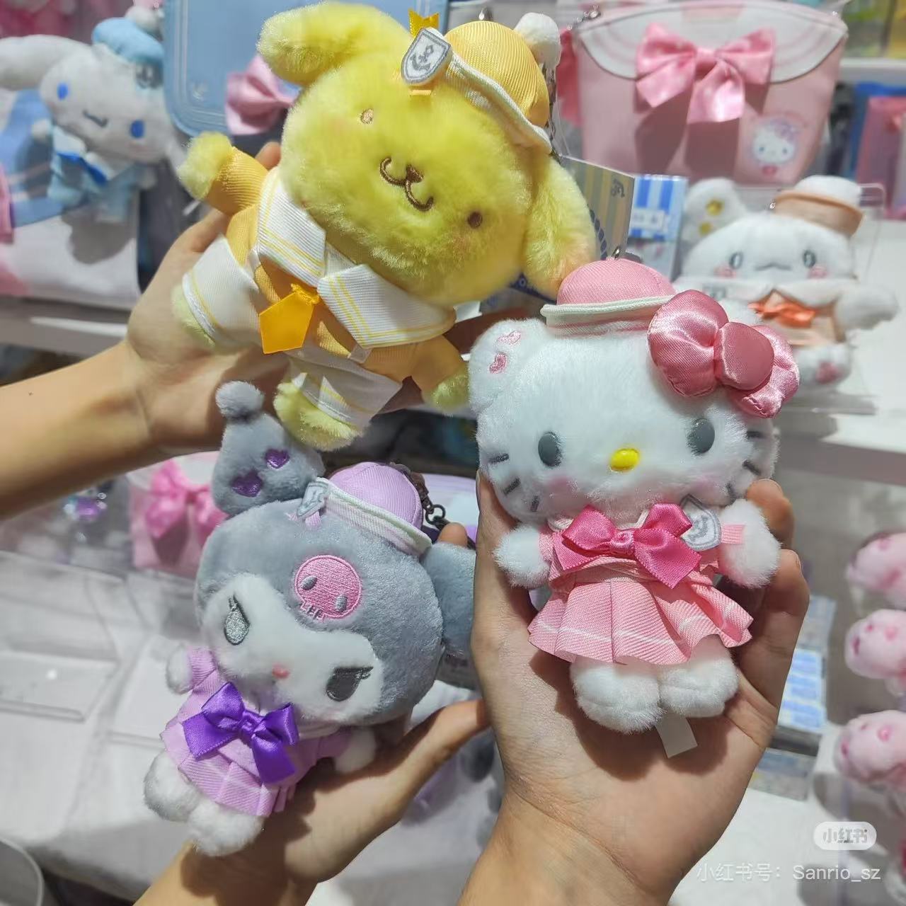 Sanrio|Collar Mascot Holder /Plush Keychain|12×6×13.5cm approx. Source From Japan