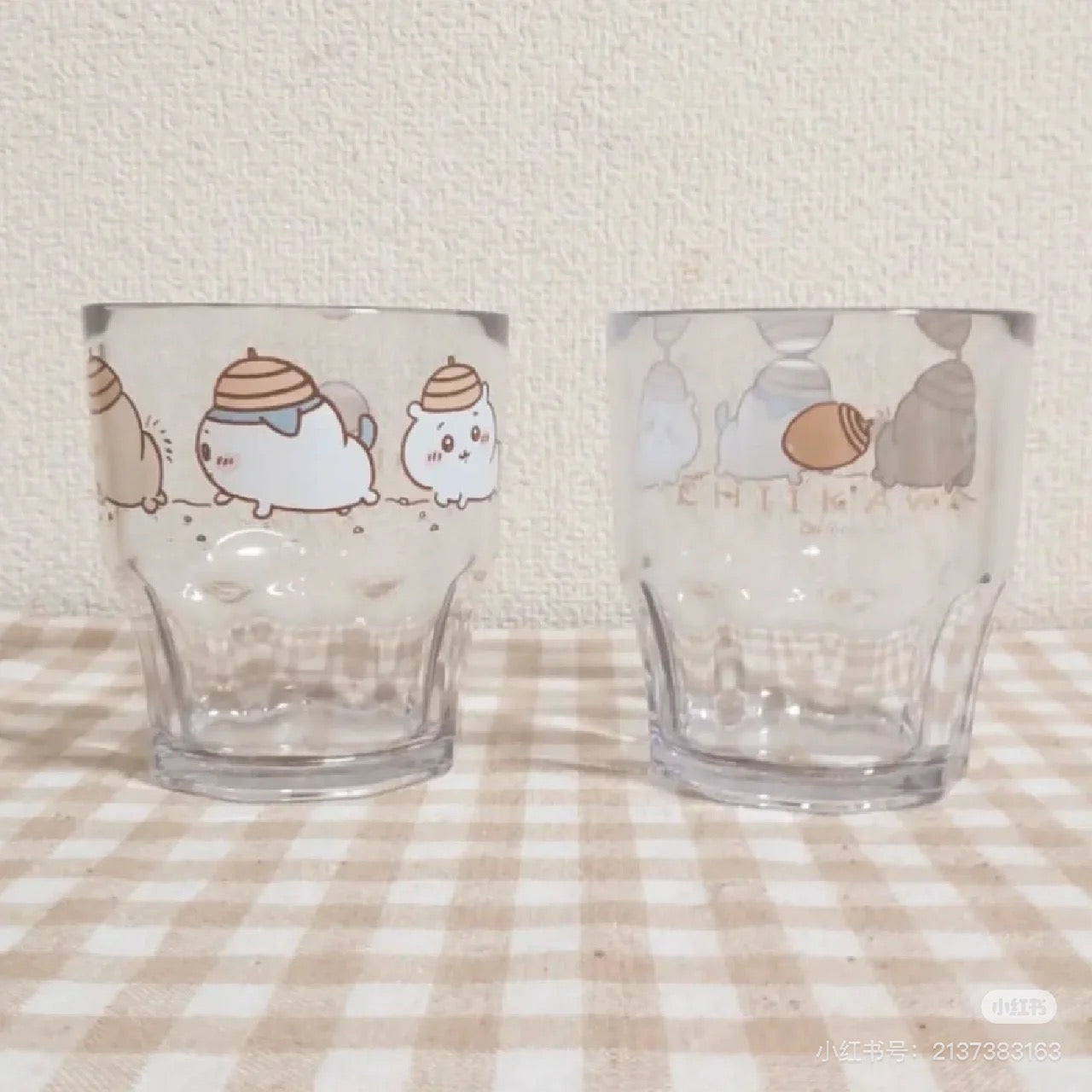 chiikawa吉伊卡哇|OSK Chiikawa Plastic Cup可爱耐摔角色透明树脂杯/杯子/洗碗机/干燥机可用|300ml