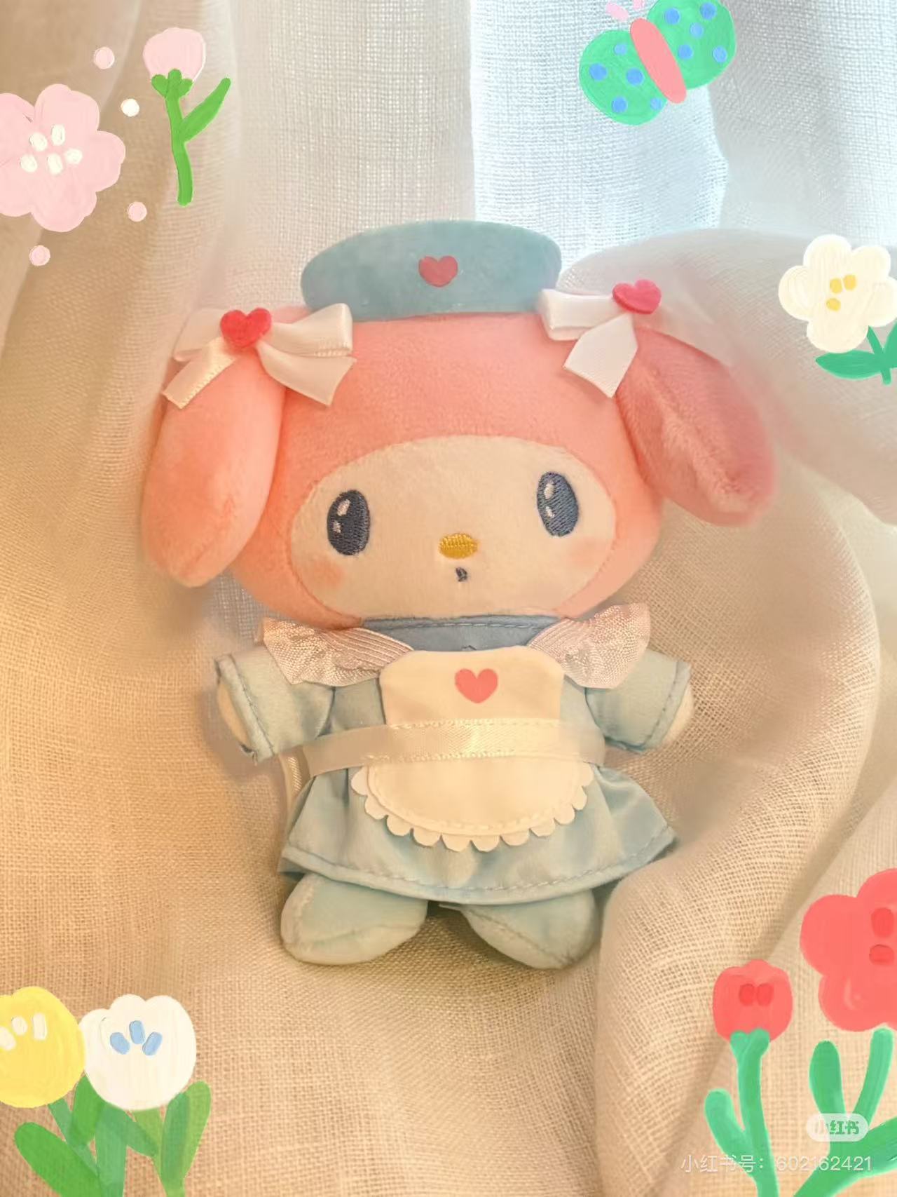 Sanrio|kthings 302 Clinic Mascot Holder /Plush Keychain|6 x 10 x 5 cm approx.