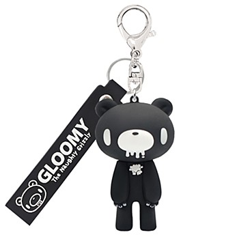 Gloomy Bear|"GLOOMY The Naughty Grizzly" Keychain/Keyring|8 × 8 × 8 cm approx.