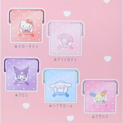 Sanrio|Characters PVC Drawstring Bag mystery bag/blind box/All 10 types|1pcs