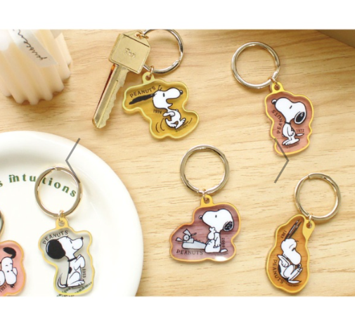 Snoopy|Flaming Color Keyring mystery bag/blind box/All 10 types|1pcs