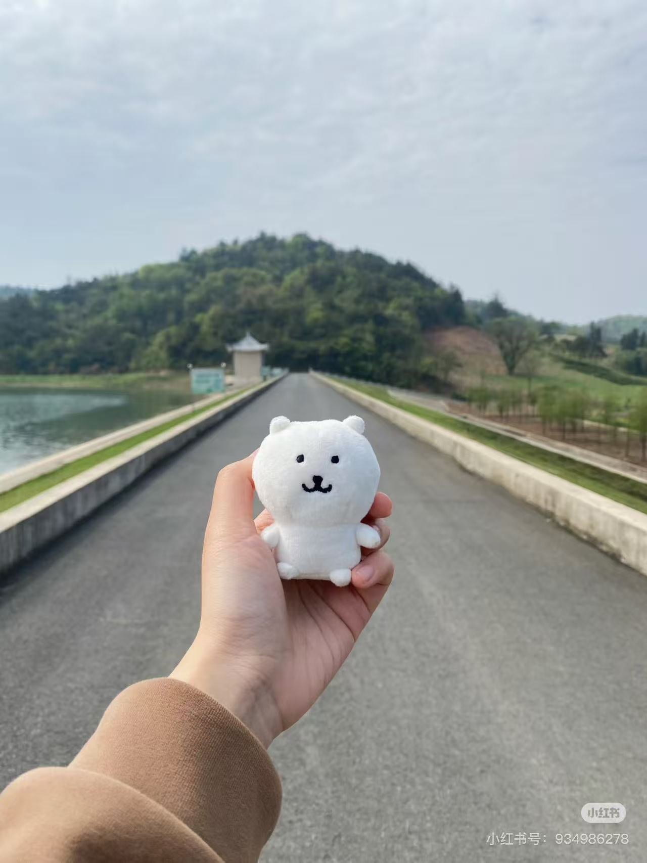 Nagano|Minimimi Osuwari(Joke Bear)Mascot Hand-held Plush Toy|H70×W60×D40mm approx.