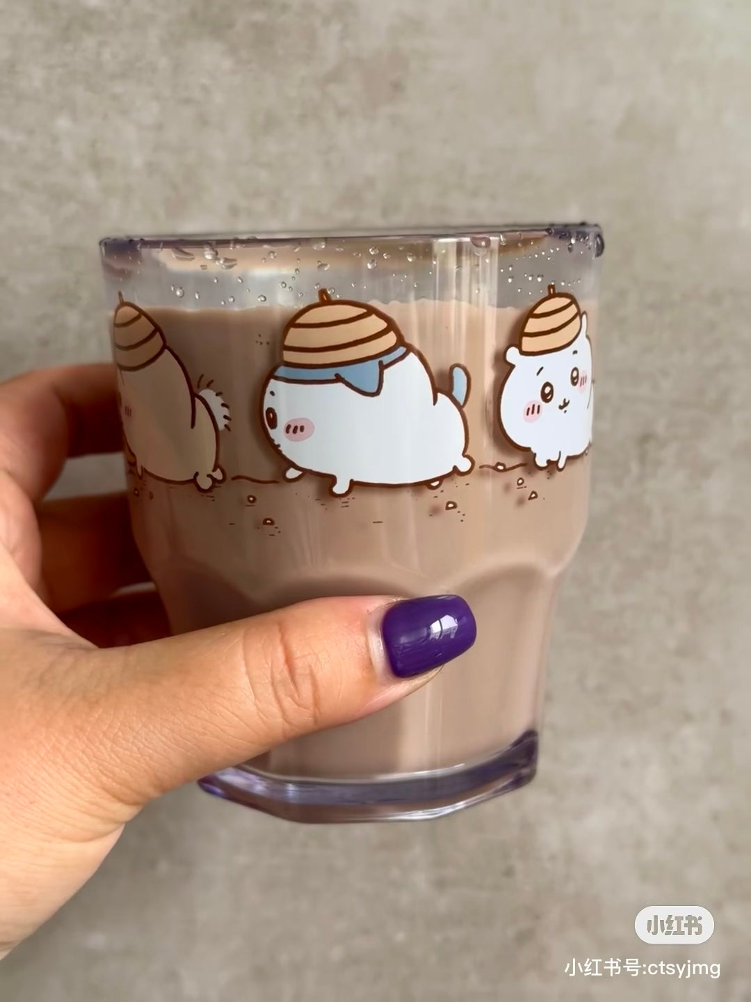 chiikawa吉伊卡哇|OSK Chiikawa Plastic Cup可爱耐摔角色透明树脂杯/杯子/洗碗机/干燥机可用|300ml