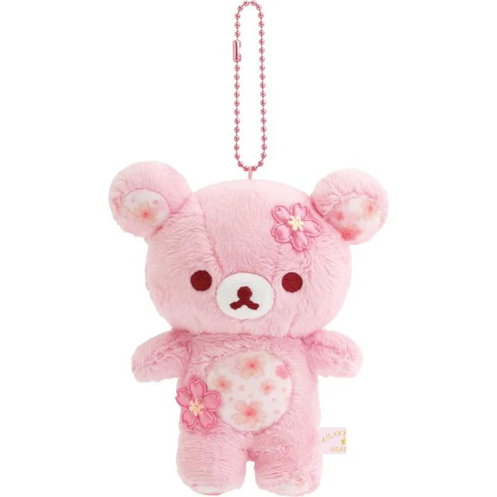 Rilakkuma|Sakura Cherry Blossom Mascot Holder /Plush Keychain|125×105×65mm approx.