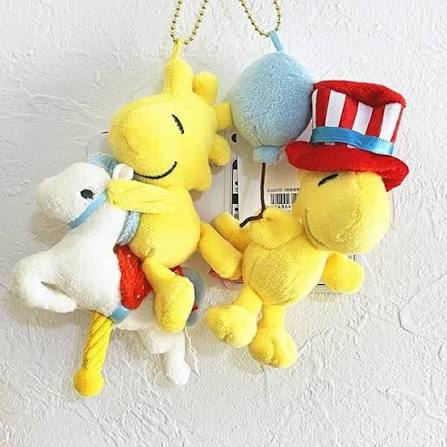 Snoopy|Peanuts Amusement Park Series Woodstock Mascot Holder /Plush Keychain|H13 approx.