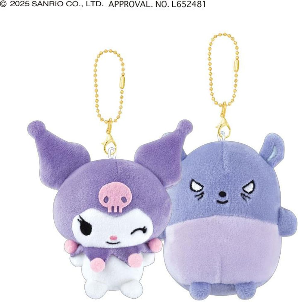 Sanrio|Obakenu Nico Mascot Holder /Plush Keychain|H180 x W155 x D80mm approx.