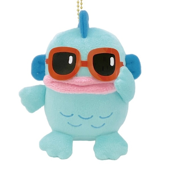 Sanrio|Hangyodon 40th Anniversary Limited Series Mascot Holder /Plush Keychain|H22cm Approx.