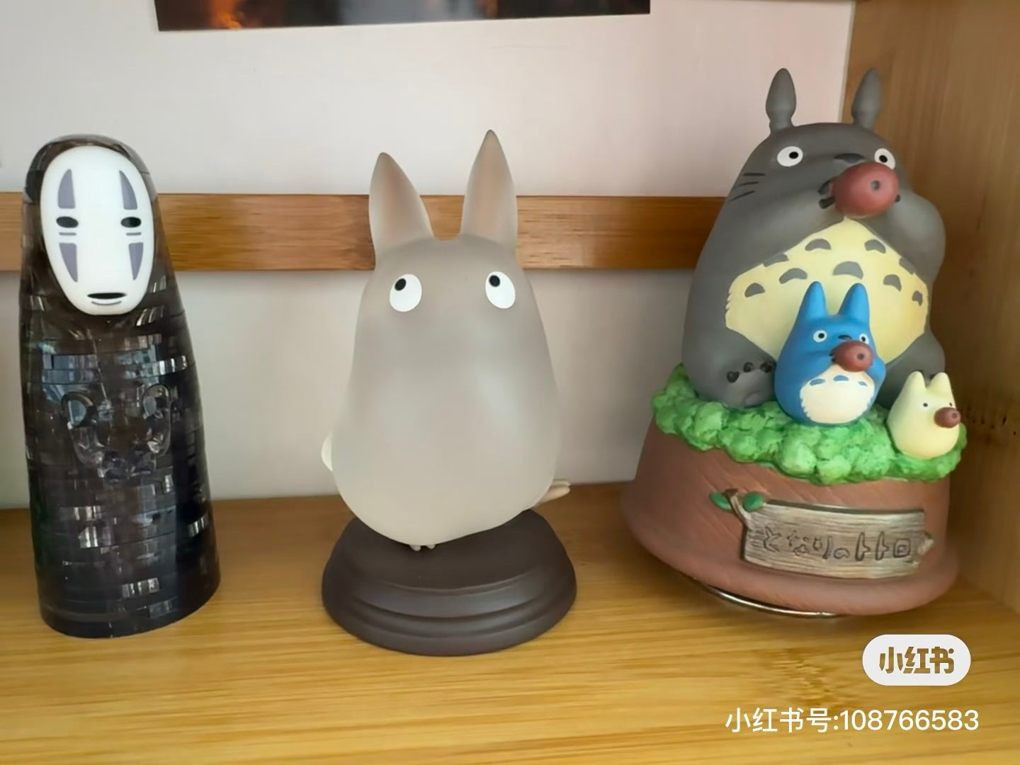 My neighbor totoro|Beverly Crystal 3D Puzzle Ghibli Spirited Away No-Face |W95 x H147 x D48mm approx.