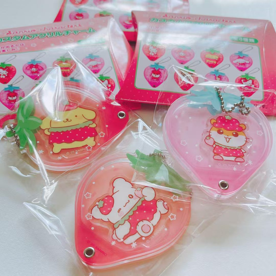 Sanrio|Strawberry Secret Custom Acrylic Charm mystery bag/blind box/All 8 types|1pcs